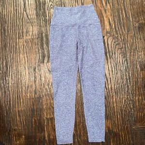 Beyond Yoga 7/8 Heathered Purple Leggings with Pockets Size S